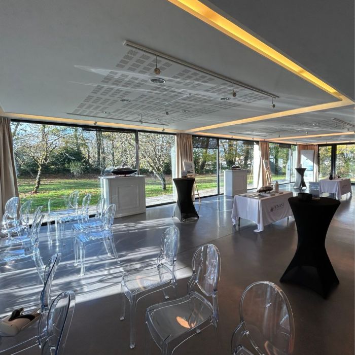 agencement intérieur pour un évènement dédié aux professionnels