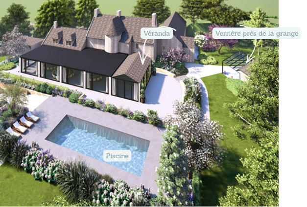 manoir penfao avec son espace exterieur