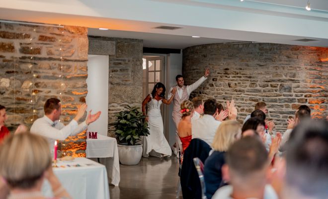 arrivée des mariés au manoir de penfao